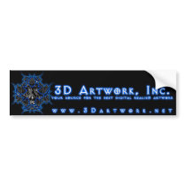 3D Artwork, Inc. bumper stickers by 3dartwork 3D Artwork, Inc. bumper stickers