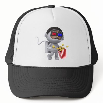 3d Astronaut Movie (Any Color U Like!) Trucker Hat by HitRender