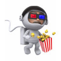 3d Astronaut Movie (Any Color U Like!) t-shirts