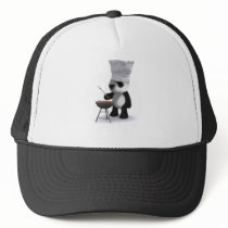 3d Baby Panda Barbecue Mesh Hats