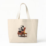 3d Baby Panda Chair Canvas Bag