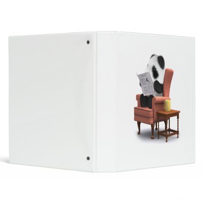 3d Baby Panda Chair 3 Ring Binders by PandasTees