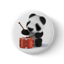 3d Baby Panda Drummer Pin