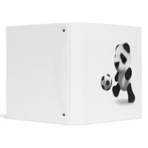 3d Baby Panda Football 3 Ring Binder