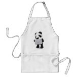 3d Baby Panda has a Letter aprons