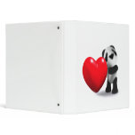 3d Baby Panda Heart binders