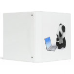3d Baby Panda Laptop Binder