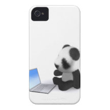 3d Baby Panda Laptop iPhone 4 Covers