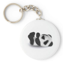 3d Baby Panda Lay Keychain