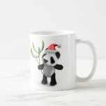 3d Baby Panda Mistletoe Coffee Mugs