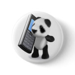 3d Baby Panda Mobile Phone Pins