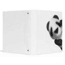 3d Baby Panda Peeping 3 Ring Binders