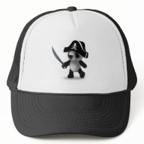 3d Baby Panda Pirate Hats