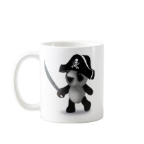 3d Baby Panda Pirate Mugs