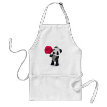 3d Baby Panda Rose Aprons