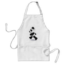 3d Baby Panda Running Aprons