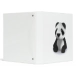 3d Baby Panda Sits 3 Ring Binder