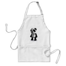 3d Baby Panda Sunglasses Aprons