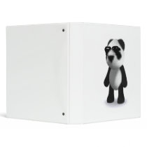 3d Baby Panda Sunglasses Vinyl Binders