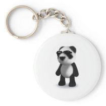 3d Baby Panda Sunglasses Key Chains