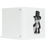 3d Baby Panda Top Hat Vinyl Binders
