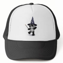3d Baby Panda Wizard Mesh Hats