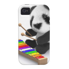 3d Baby Panda Xylophone Vibe iPhone 4 Cases