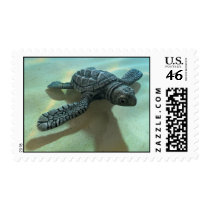 3d Baby Sea Turtle Postage Stamp