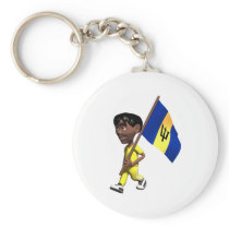 3D Barbados Keychain