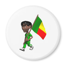 3D Benin Refrigerator Magnet