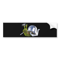 3d Biker Snail Hells Angel Bumper Stickers