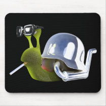 3d Biker Snail Hells Angel Mousepad