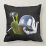 3d Biker Snail Hells Angel Throw Pillow
