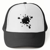 3D Black Splat hats by engine29 3D Black Splat hats