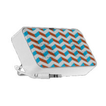 3D blue and red chevron iPhone Speaker