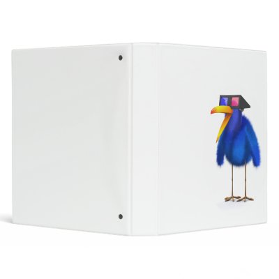 3d Blue Bird 3d Movie Binders by FuzzyTees