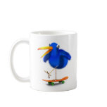 3d Blue Bird Skateboarder Mug