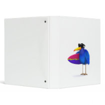 3d Blue Bird Surfboard Vinyl Binder