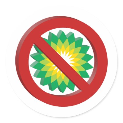 3D Boycott BP Round Stickers by vintage_tees