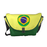 3D Brazil flag Courier Bags