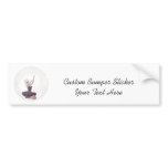 3D Bubble Ballerina 2 Bumper Stickers
