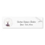 3D Bubble Ballerina 2 Bumper Stickers
