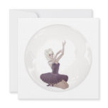 3D Bubble Ballerina 2 Personalized Invitations
