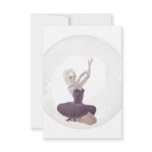 3D Bubble Ballerina 2 Personalized Invite