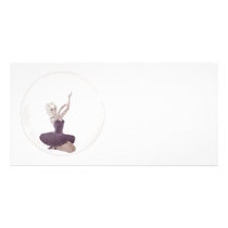 3D Bubble Ballerina 2 Photo Card