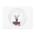 3D Bubble Ballerina 2 Postcard