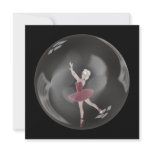 3D Bubble Ballerina 3 Personalized Invitations