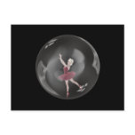 3D Bubble Ballerina 3 Post Card