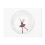 3D Bubble Ballerina 3 Postcard