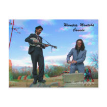 3D Buskers at The Forks Post Card